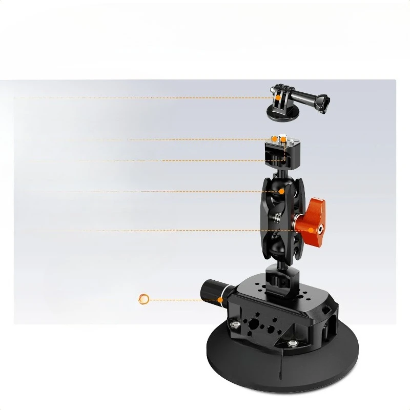 Крепление для камеры на присоске с шарнирным кронштейном (Magic Arm) и резьбой 1/4 и 3/8 дюйма, быстросъемное автомобильное крепление для
Крепление для камеры на присоске с шарнирным кронштейном (Magic Arm) и резьбой 1/4 и 3/8 дюйма, быстросъемное автомобильное крепление для