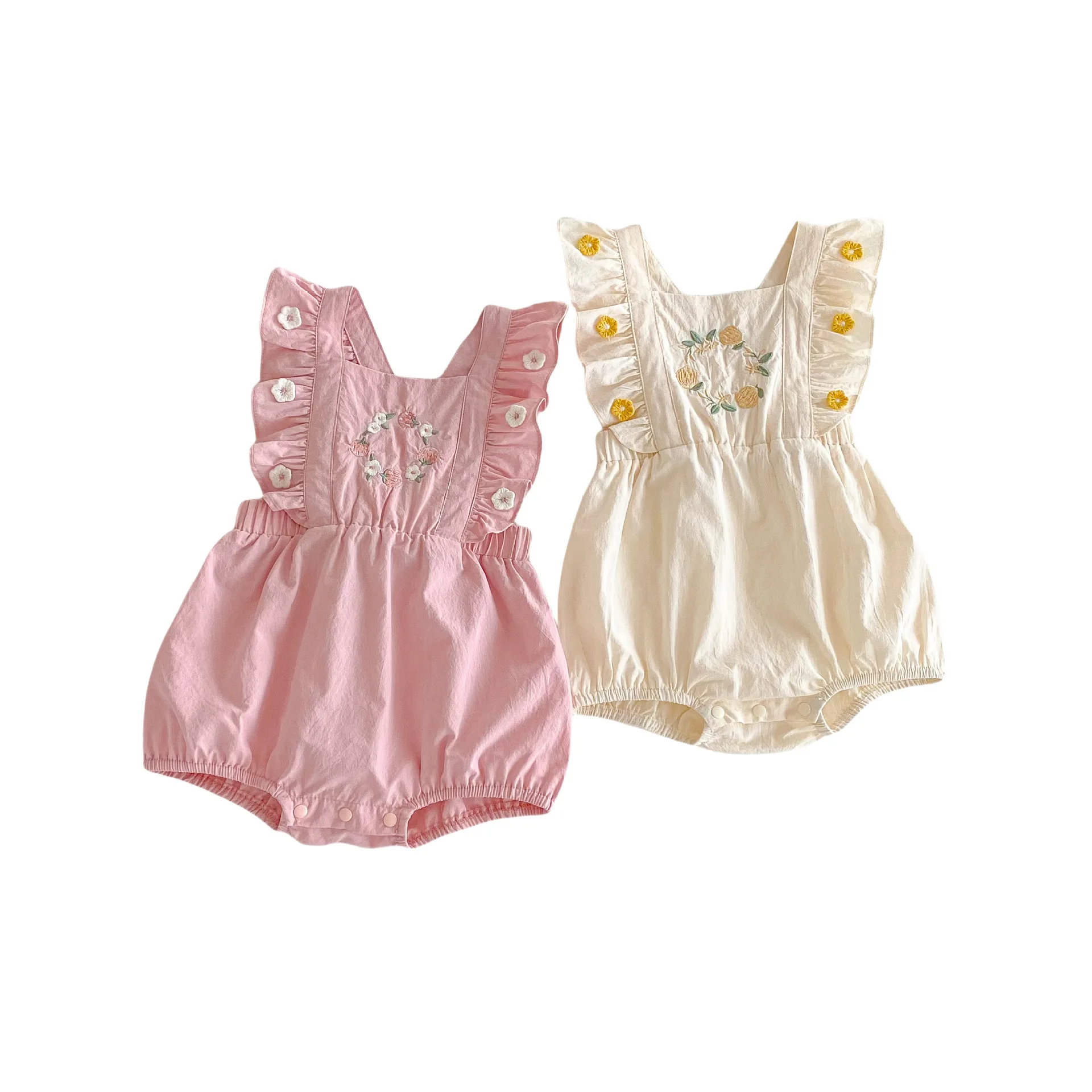 Baby embroidered fart coat new summer baby flying sleeve floral climbing suit
Baby embroidered fart coat new summer baby flying sleeve floral climbing suit
