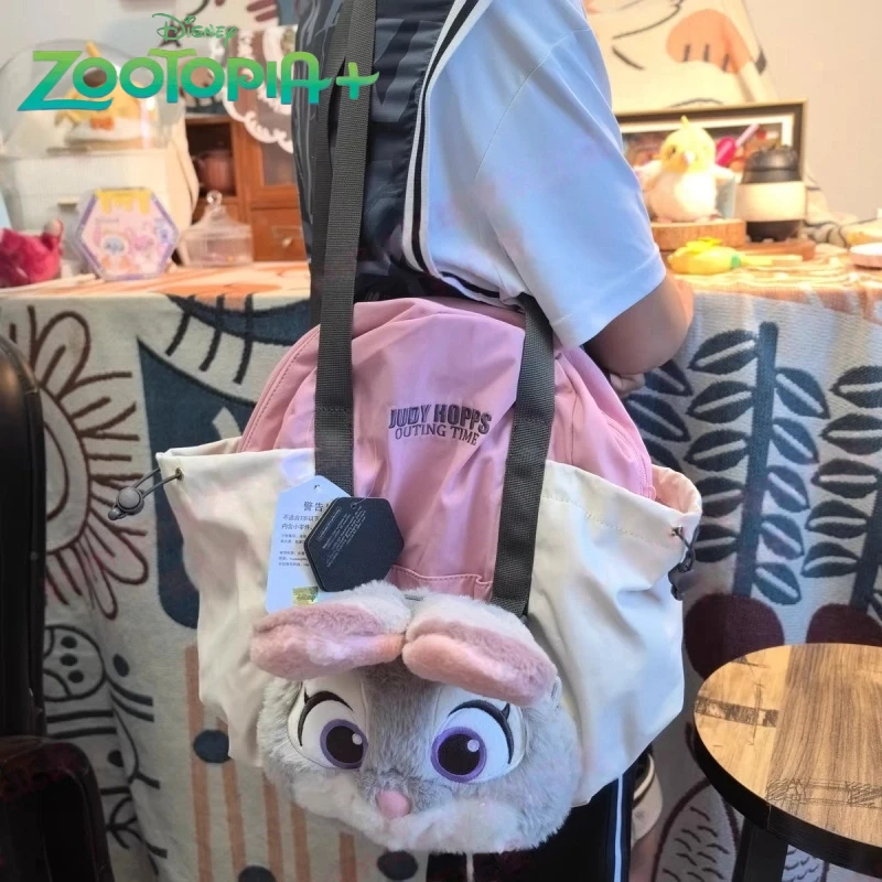 Подлинная плюшевая кукла Disney Zootopia Judy Rabbit Nick Fox, большая вместительная сумка на одно плечо, сумка через плечо с мягкими игрушками, рюкзак
Подлинная плюшевая кукла Disney Zootopia Judy Rabbit Nick Fox, большая вместительная сумка на одно плечо, сумка через плечо с мягкими игрушками, рюкзак