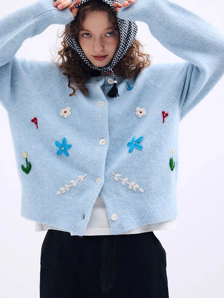 Vintage Floral Elegant Cardigan Sweaters Women Casual Sweet Long Sleeve Retro Knitted Jacket French O Neck Fall Winter Soft Tops
Vintage Floral Elegant Cardigan Sweaters Women Casual Sweet Long Sleeve Retro Knitted Jacket French O Neck Fall Winter Soft Tops