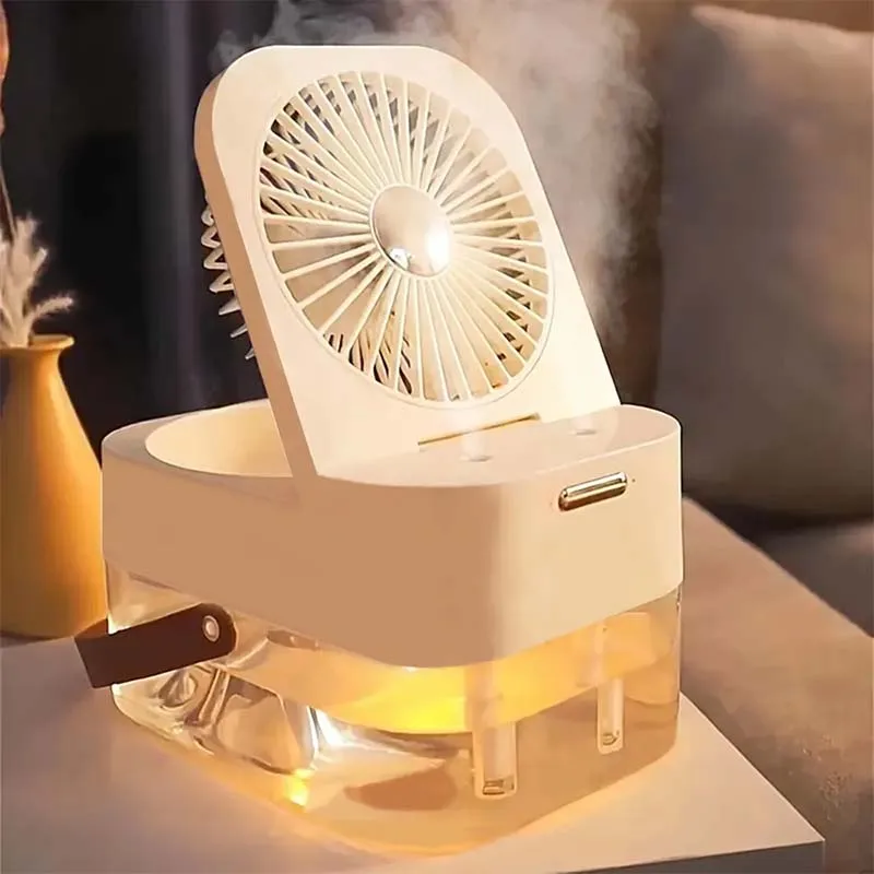 3 In 1 Portable Fan Air Conditioner Humidifier Cooling Usb Fan Rechargeable Led Night Light Desktop Water Spray Air Cooler Fan
3 In 1 Portable Fan Air Conditioner Humidifier Cooling Usb Fan Rechargeable Led Night Light Desktop Water Spray Air Cooler Fan