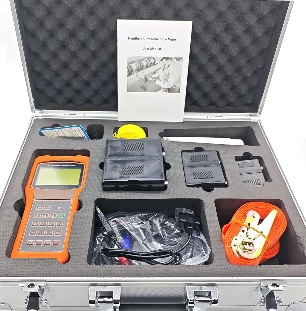 Handheld Digital Ultrasonic Water Flow Meter Portable Clamp-On Flowmeters for Plumbing HVAC Leak Detection
Handheld Digital Ultrasonic Water Flow Meter Portable Clamp-On Flowmeters for Plumbing HVAC Leak Detection