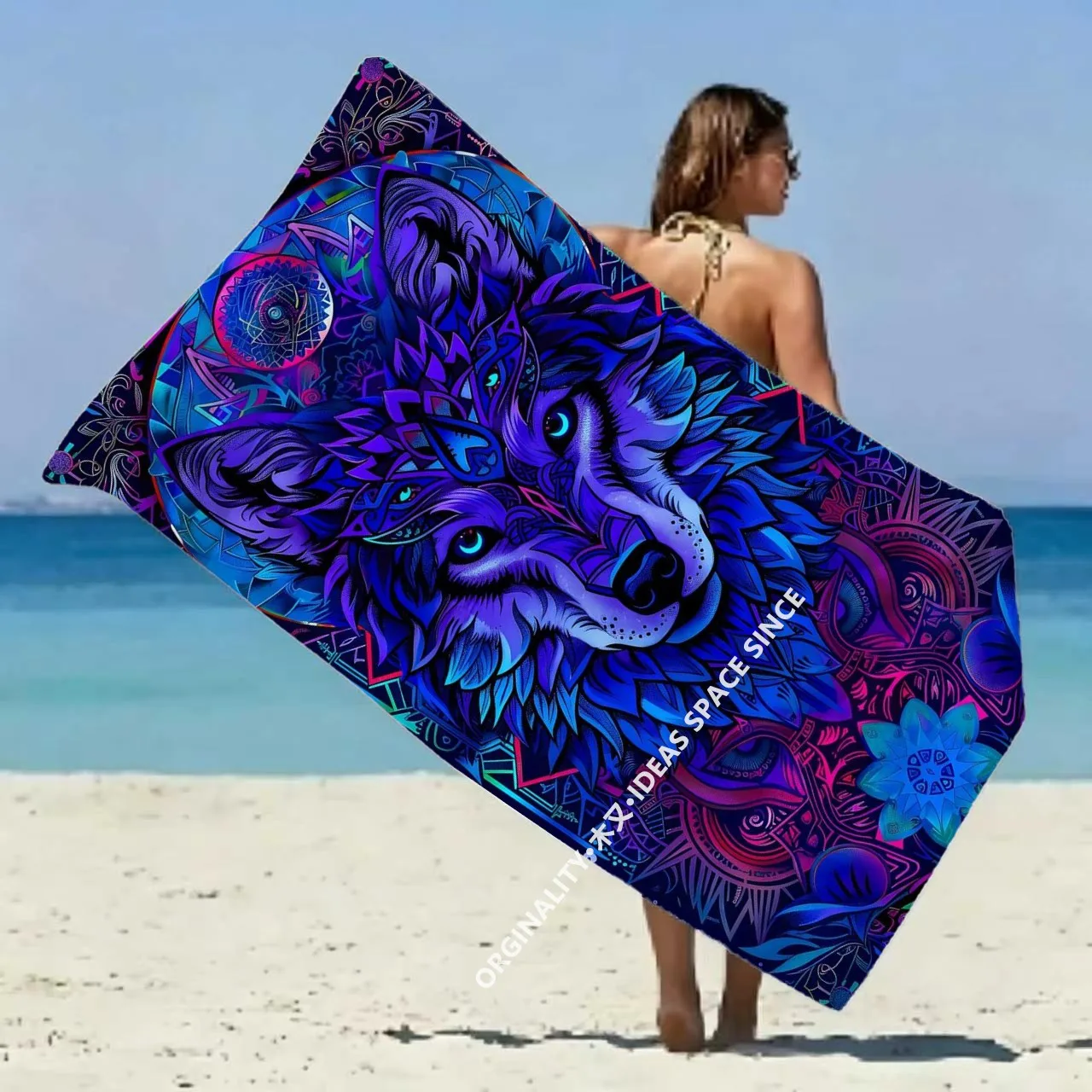 Psychedelic Wolf Beach Towel Patterned Sunscreen And Windproof Suitable For Swimming Pool Camping Travel
Psychedelic Wolf Beach Towel Patterned Sunscreen And Windproof Suitable For Swimming Pool Camping Travel