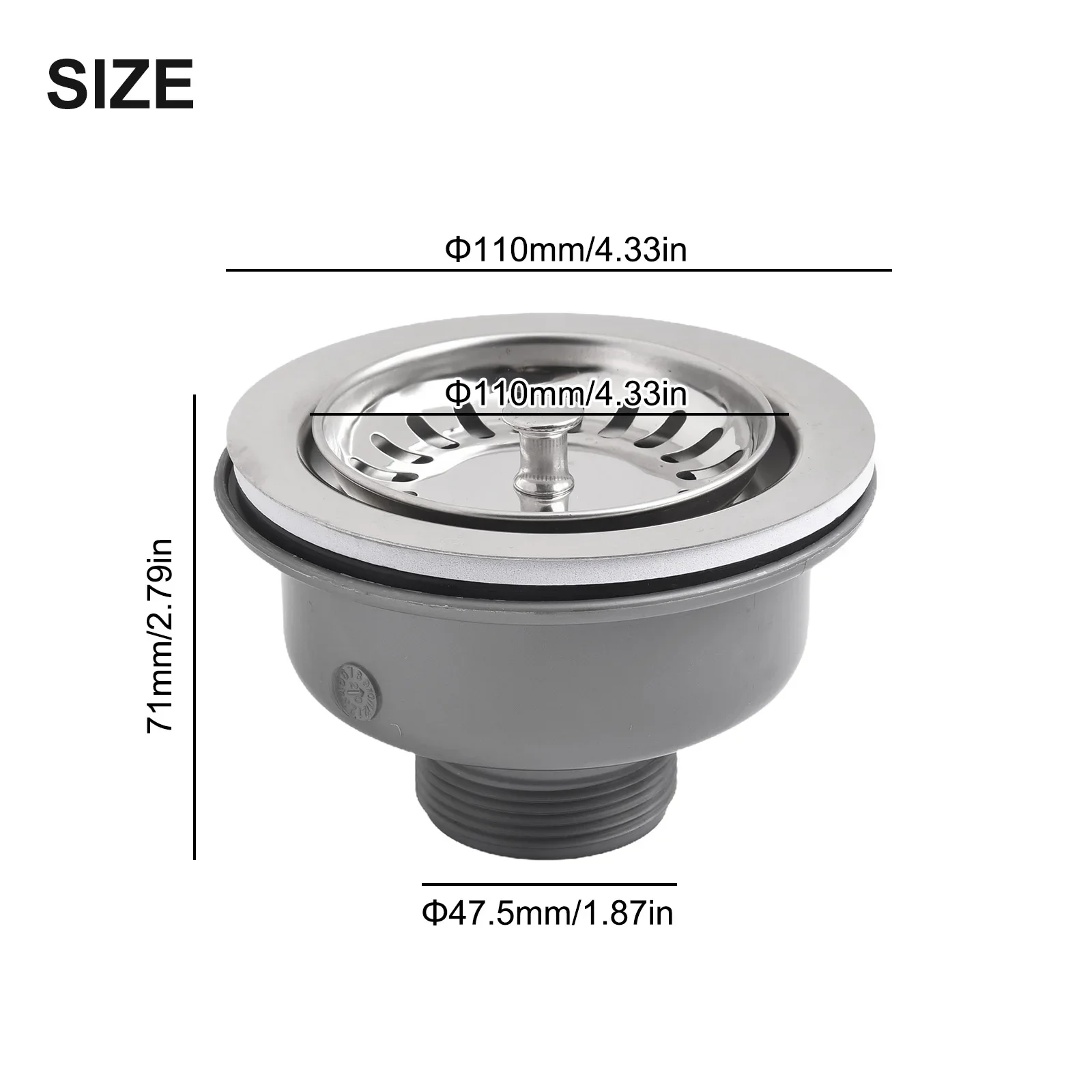 Basin Drainage Kitchen Fixtures Basin Trap Drainage 110mm Upper Diameter Anti-aging Rubber High-temperature Resistant
Basin Drainage Kitchen Fixtures Basin Trap Drainage 110mm Upper Diameter Anti-aging Rubber High-temperature Resistant