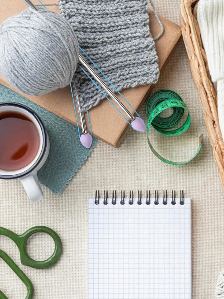 2Pair Flower Silicone Knitting Needles Stopper Needle Protectors Covers Knitting Accessories Crochet Tools 
2Pair Flower Silicone Knitting Needles Stopper Needle Protectors Covers Knitting Accessories Crochet Tools