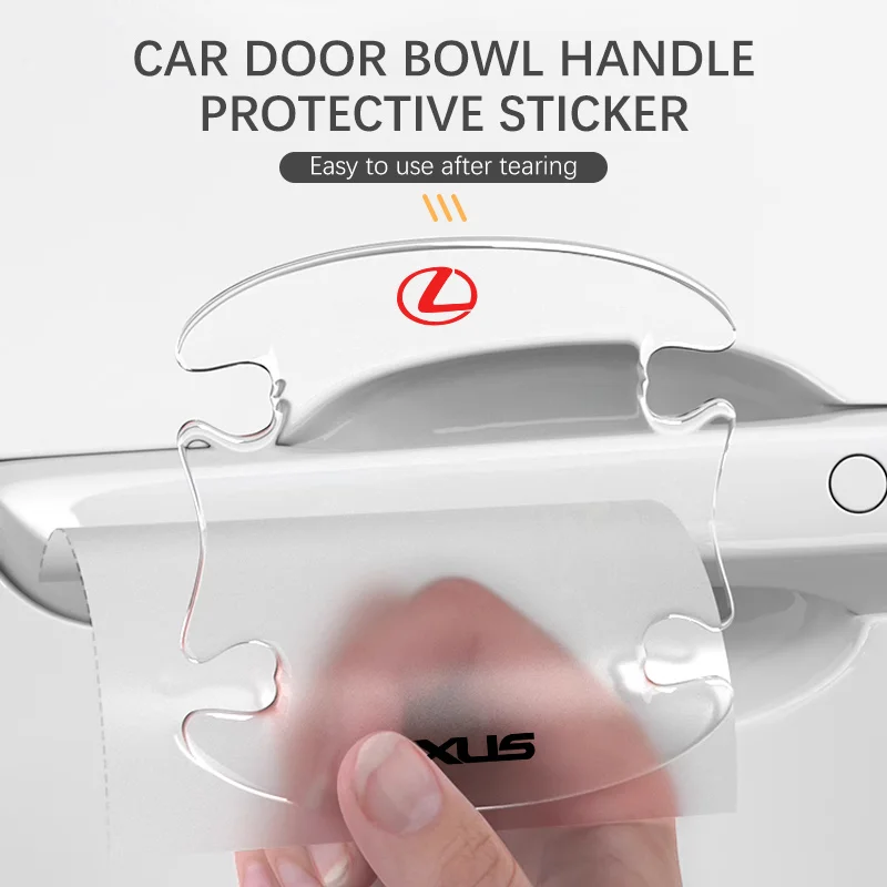 Car Transparent Door Handle Protection Exterior Styling Door Bowl Stickers For Lexus RX ES GX LS LX IS GS RC UX IS250 ES300 350
Car Transparent Door Handle Protection Exterior Styling Door Bowl Stickers For Lexus RX ES GX LS LX IS GS RC UX IS250 ES300 350