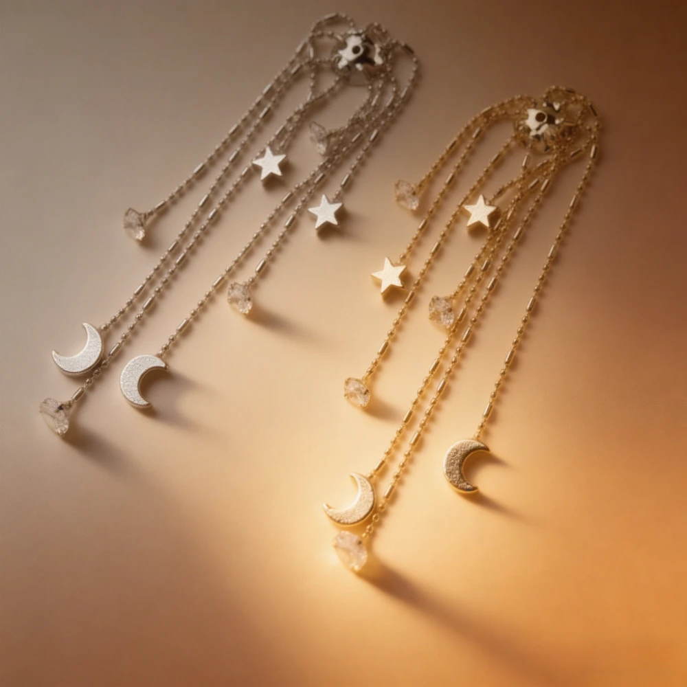 2PCS Star Moon Tassel Charms Plated DIY Jewelry Accessories Simple Findings Dainty Earring Pendant Caps Handmade Craft Materials
2PCS Star Moon Tassel Charms Plated DIY Jewelry Accessories Simple Findings Dainty Earring Pendant Caps Handmade Craft Materials