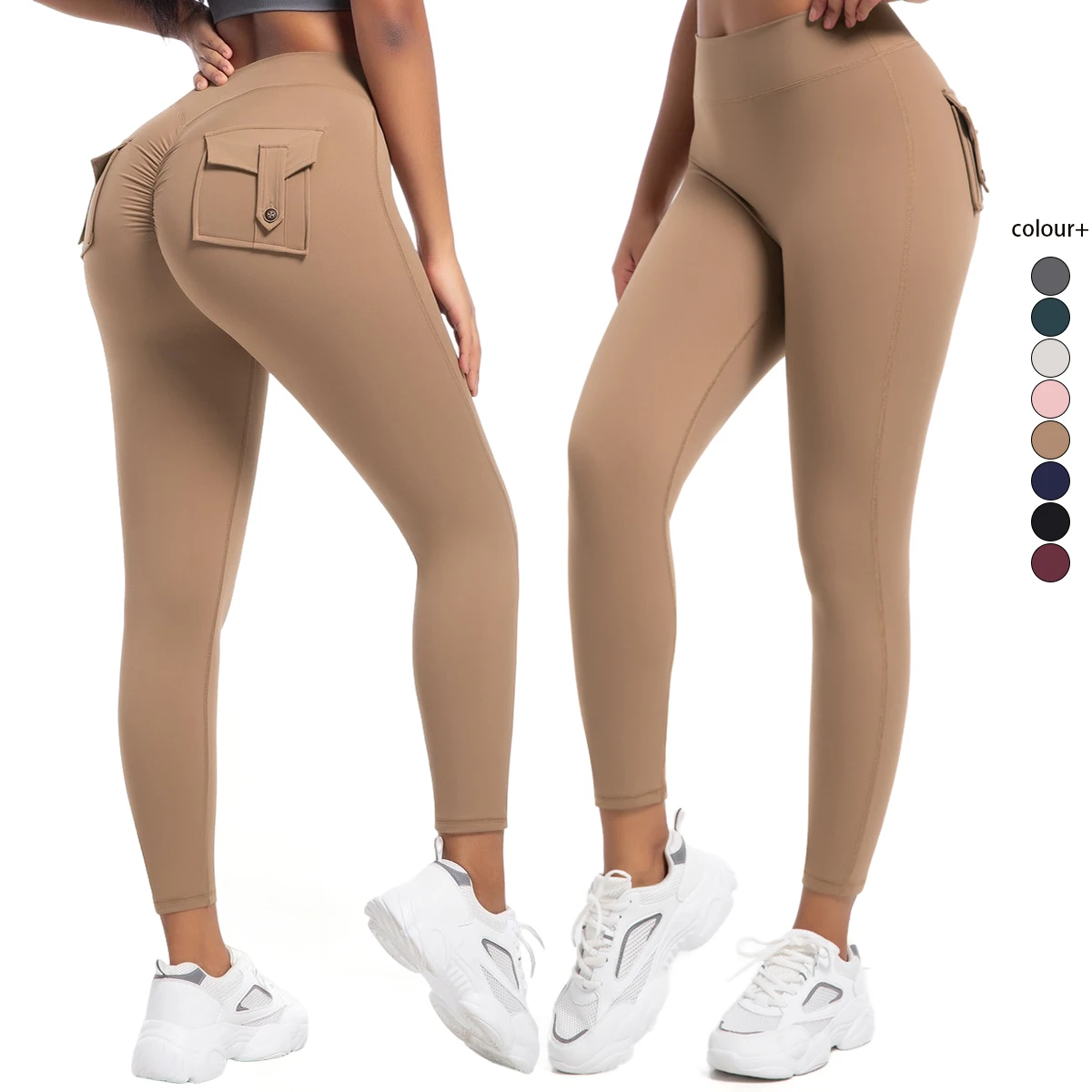 Pockets Gym Leggings Running Training Pant High Stretch Athletic Women Sexy Pants High Waist Solid Color Butt Lifting Leggings
Pockets Gym Leggings Running Training Pant High Stretch Athletic Women Sexy Pants High Waist Solid Color Butt Lifting Leggings