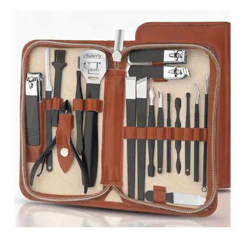 18pcs Manicure Tool Set Stainless Steel Cuticle Nipper Cutter Kit Professional Nail Clippers Pedicure Nail Art Grooming Tools
18pcs Manicure Tool Set Stainless Steel Cuticle Nipper Cutter Kit Professional Nail Clippers Pedicure Nail Art Grooming Tools