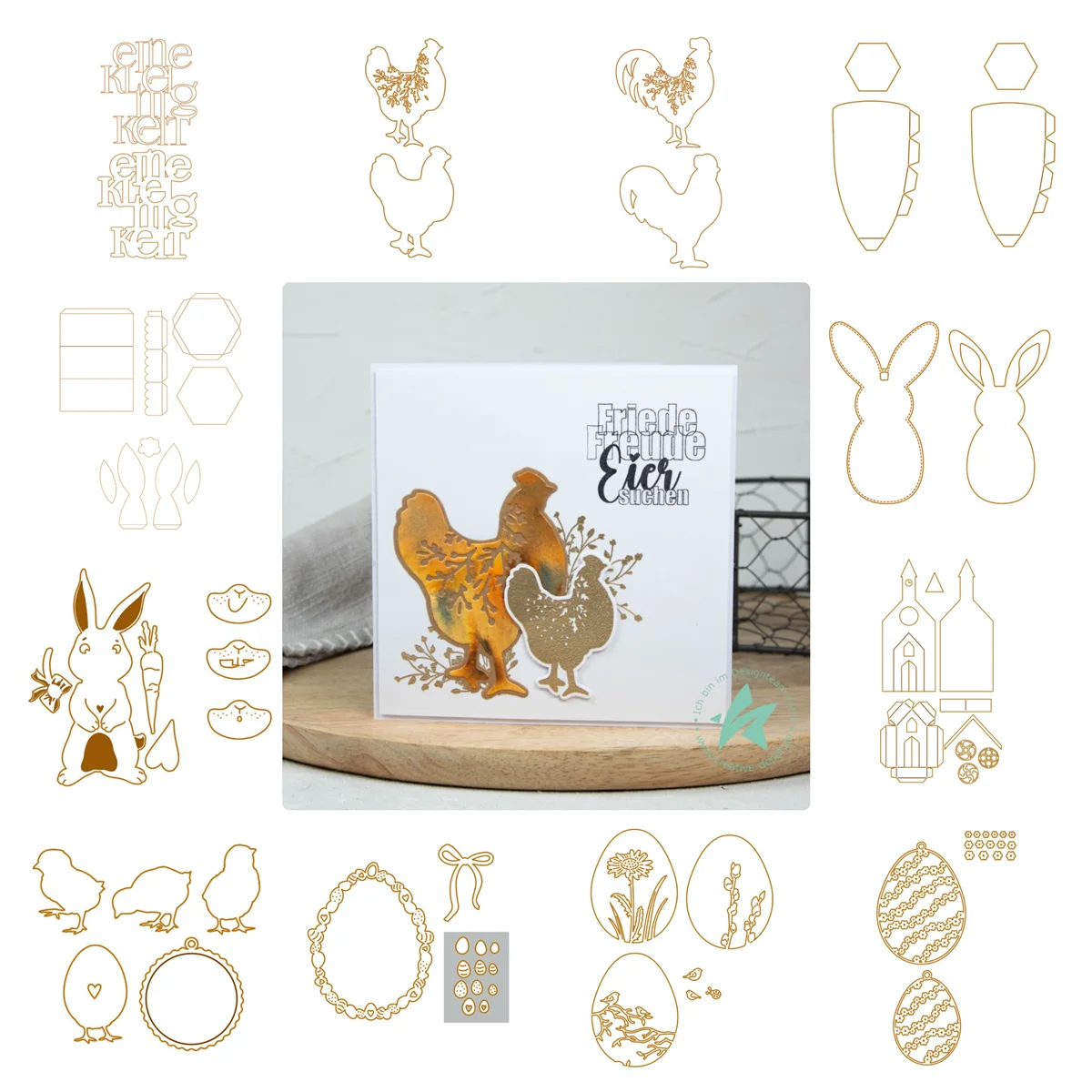 3D Easter Egg Bunny Box Bunny Pendant Chicken Tags Cutting Die for New 2026 Chick with Trailer Wreath Scrapbooking Card Craft
3D Easter Egg Bunny Box Bunny Pendant Chicken Tags Cutting Die for New 2026 Chick with Trailer Wreath Scrapbooking Card Craft