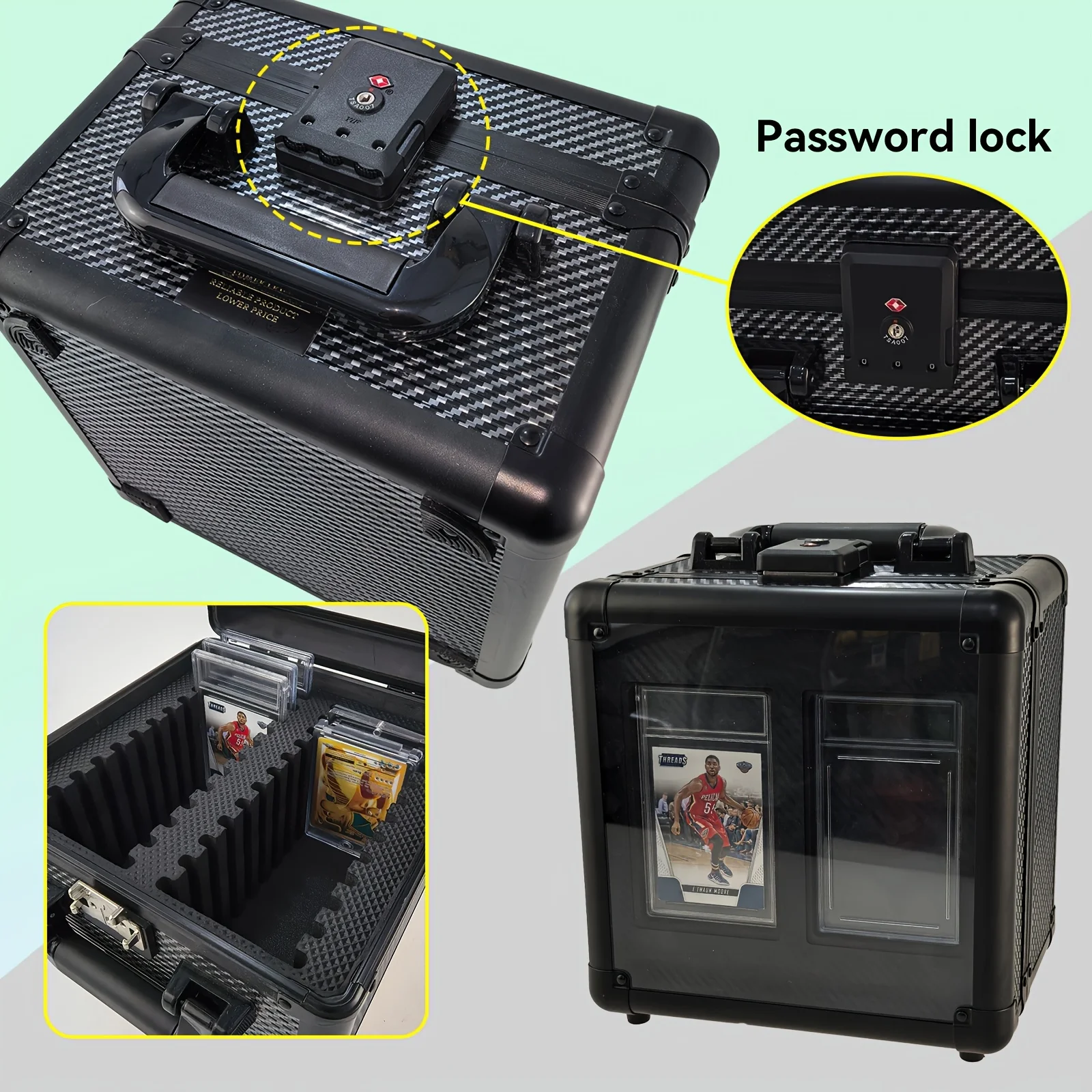 2 Row Double Layer Graded Card Storage Box Holder Transparent Lid for PSA Trading Card Protective Case for Sports Collection
2 Row Double Layer Graded Card Storage Box Holder Transparent Lid for PSA Trading Card Protective Case for Sports Collection
