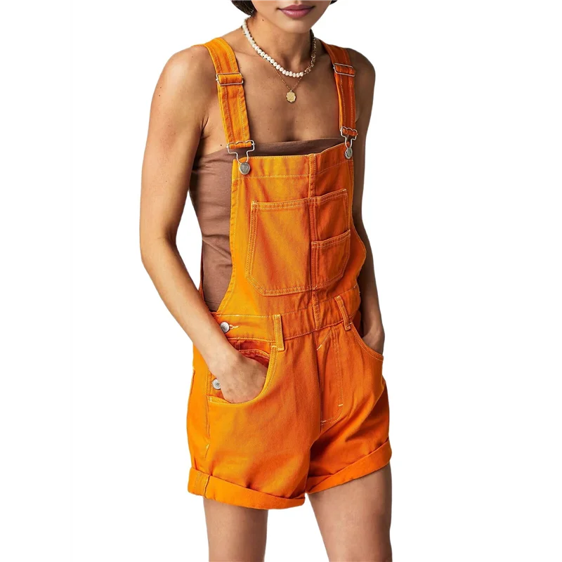 A83F-Women Denim Shorts Overalls Summer Casual Loose Fit Adjustable Rompers Jean Jumpsuit Bib Shortalls Orange S
A83F-Women Denim Shorts Overalls Summer Casual Loose Fit Adjustable Rompers Jean Jumpsuit Bib Shortalls Orange S