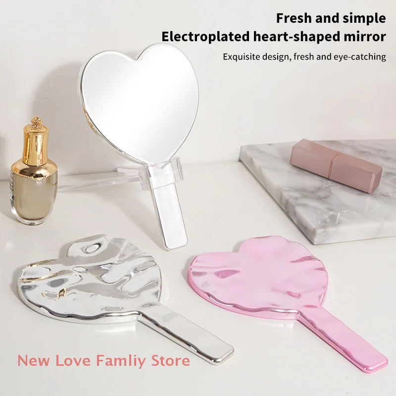 1 Piece Handheld Makeup Mirror Love heart Mirror Handle Makeup Beauty Tool Handheld Vanity Mirror
1 Piece Handheld Makeup Mirror Love heart Mirror Handle Makeup Beauty Tool Handheld Vanity Mirror