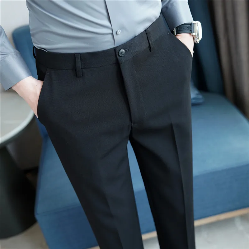 Men Waffle Formal Wear Wedding Dress Trousers Quality Male Boutique Suits Pants Men Slim British Style Business Casual Suit Pant
Men Waffle Formal Wear Wedding Dress Trousers Quality Male Boutique Suits Pants Men Slim British Style Business Casual Suit Pant