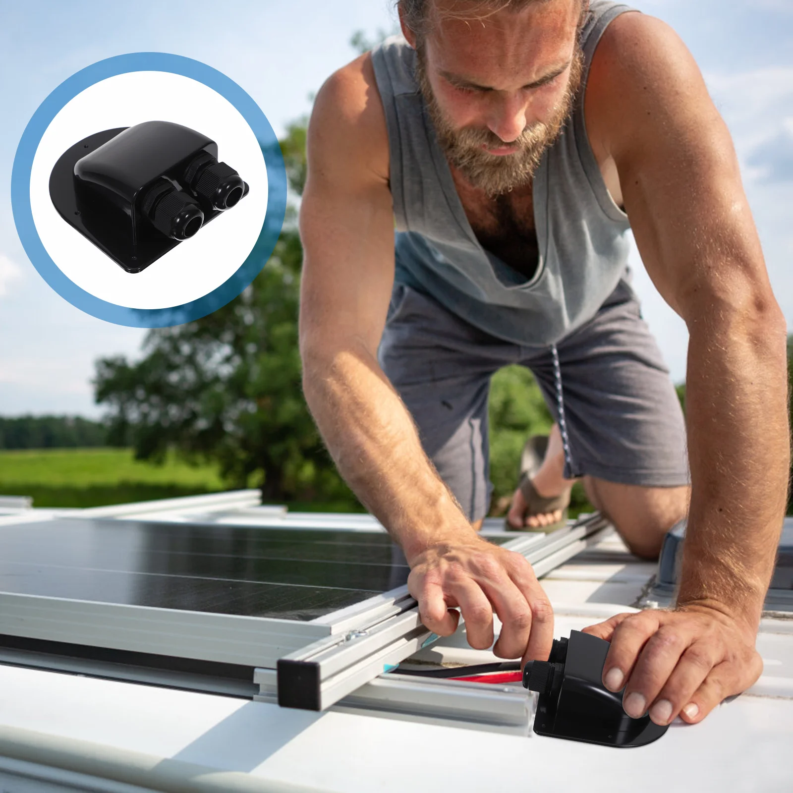 Wires Dual Cable Entry Box Holders for Cords RV Roof Gland Water Proof Connector Abs
Wires Dual Cable Entry Box Holders for Cords RV Roof Gland Water Proof Connector Abs