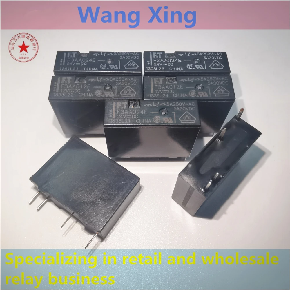 2PCS F3AA005E F3AA012E F3AA024E F3PA005V Electromagnetic Power Relay 3A/5A250V
2PCS F3AA005E F3AA012E F3AA024E F3PA005V Electromagnetic Power Relay 3A/5A250V