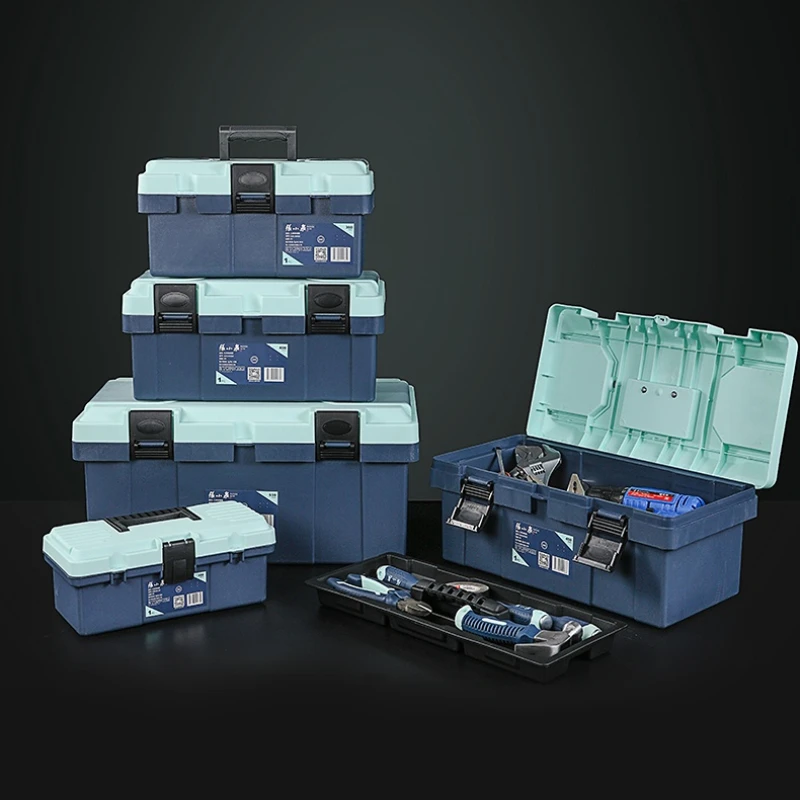 Hardware Toolbox PP Material Household Storage Box Multifunctional Large Electrician Special Vehicle Repair Plastic Tool Chest
Hardware Toolbox PP Material Household Storage Box Multifunctional Large Electrician Special Vehicle Repair Plastic Tool Chest