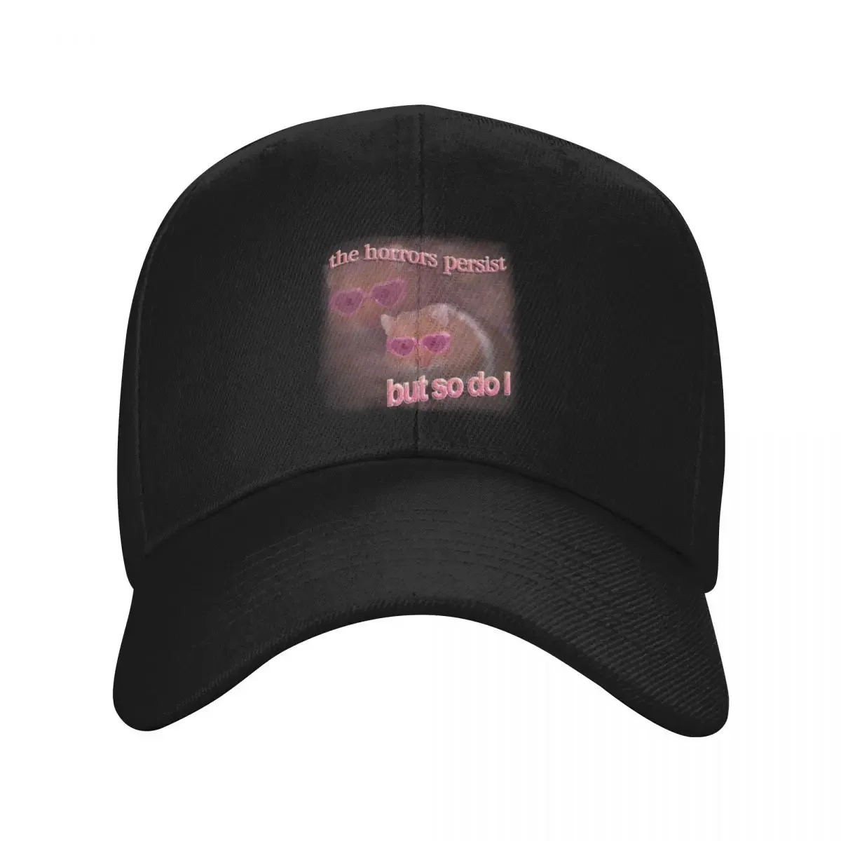 The horrors persist but so do I hamster word art Baseball Cap Winter hat Hat Beach Hat Baseball Cap Girl Men's
The horrors persist but so do I hamster word art Baseball Cap Winter hat Hat Beach Hat Baseball Cap Girl Men's