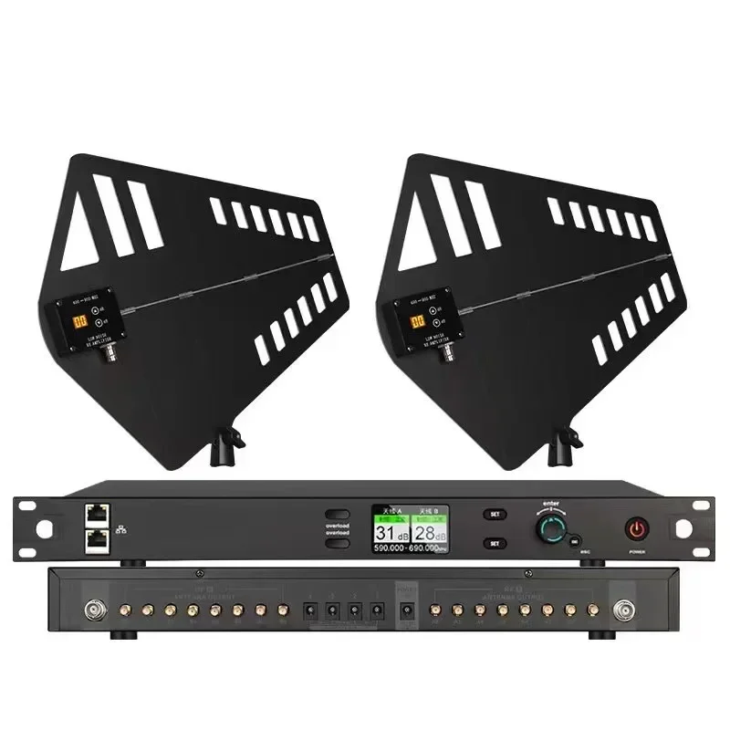 In stock XTUGA TF-2016 16-Channel UHF Antenna Power Distribution System 400-950MHz Amplifier Wireless RF Signal Metal Antenna
In stock XTUGA TF-2016 16-Channel UHF Antenna Power Distribution System 400-950MHz Amplifier Wireless RF Signal Metal Antenna