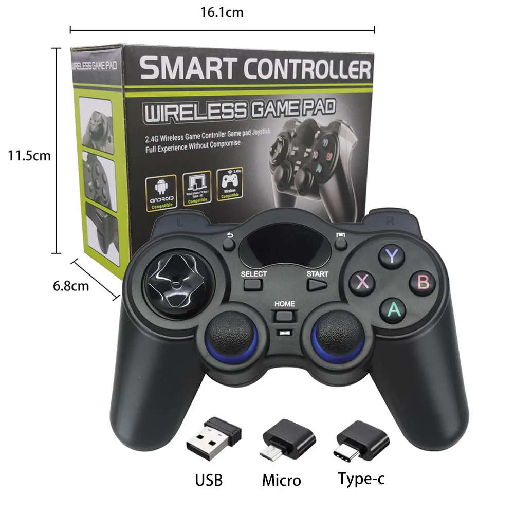 2.4G wireless controller Android smart wireless controller compatible with P3 steam TV Box TVBox PC360
2.4G wireless controller Android smart wireless controller compatible with P3 steam TV Box TVBox PC360