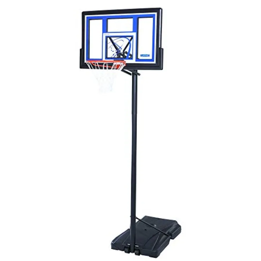 Courtside portable basketball system for outdoor use, steel frame, black, height-adjustable with 48-inch shatter guard fusion b
Courtside portable basketball system for outdoor use, steel frame, black, height-adjustable with 48-inch shatter guard fusion b