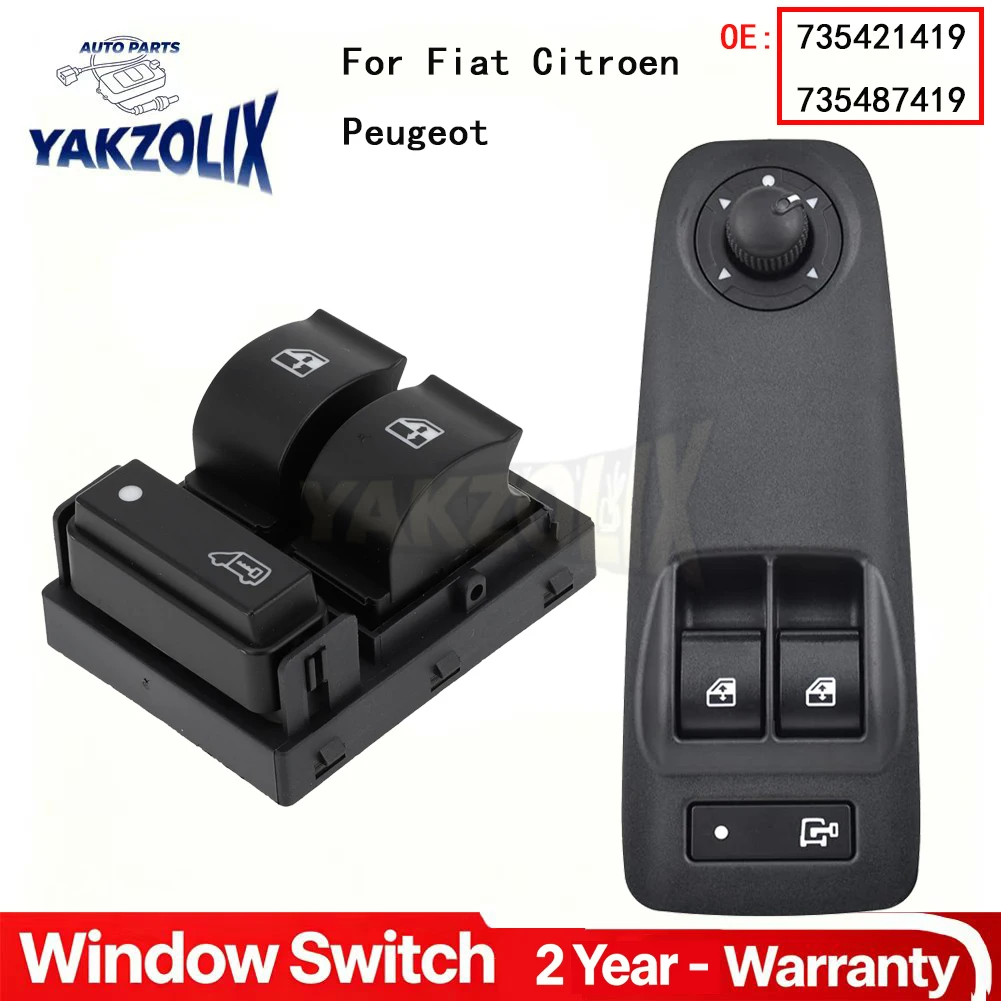 Power Window Switch Triple Button For Fiat Ducato Doblo Citroen Relay Jumper Peugeot Boxer 2006 - 2014 735421419 735487419
Power Window Switch Triple Button For Fiat Ducato Doblo Citroen Relay Jumper Peugeot Boxer 2006 - 2014 735421419 735487419