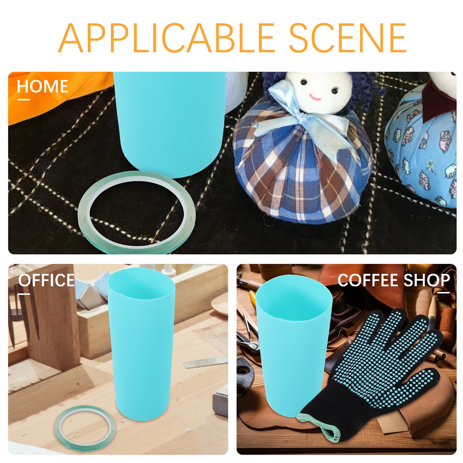 1 set Sublimation Cup Set Tumbler Kit Silicone Bottle Sleeves Gloves Heat Resistant Tape 20cm Easy Storage for Bottles
1 set Sublimation Cup Set Tumbler Kit Silicone Bottle Sleeves Gloves Heat Resistant Tape 20cm Easy Storage for Bottles