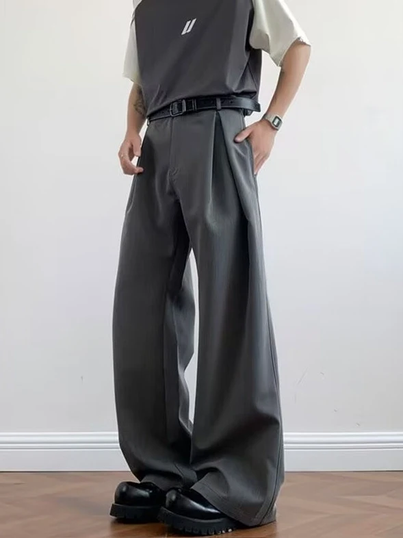 Cleanfit Bla Pleated Wide Leg Men's Pants Autumn Bell Bot Straight Casual Long Trousers for Tall Teens in 2025
Cleanfit Bla Pleated Wide Leg Men's Pants Autumn Bell Bot Straight Casual Long Trousers for Tall Teens in 2025