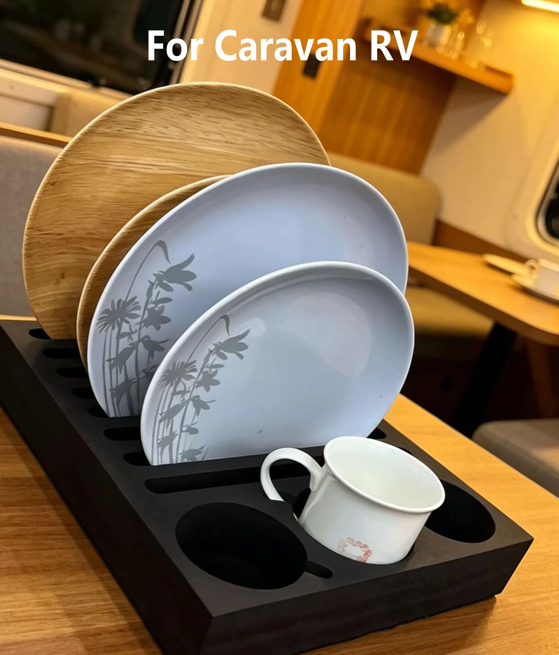 Black Foam Cup Holder Storage Rack for Caravan RV Glass Mug Organizer Compatible with VW Camper Van Motorhome
Black Foam Cup Holder Storage Rack for Caravan RV Glass Mug Organizer Compatible with VW Camper Van Motorhome