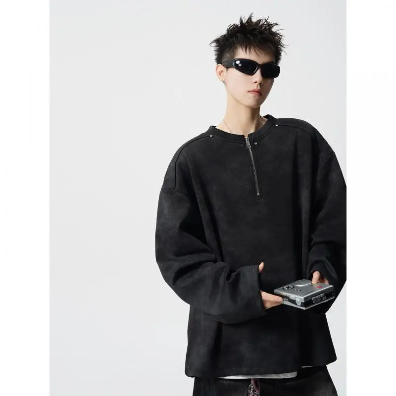 Oversized Casual Sweatshirt M-XXXXXL Tie-Dye Drop Shoulder Half Zip round Neck Long Sleeve Pullover Spring Autumn Top
Oversized Casual Sweatshirt M-XXXXXL Tie-Dye Drop Shoulder Half Zip round Neck Long Sleeve Pullover Spring Autumn Top