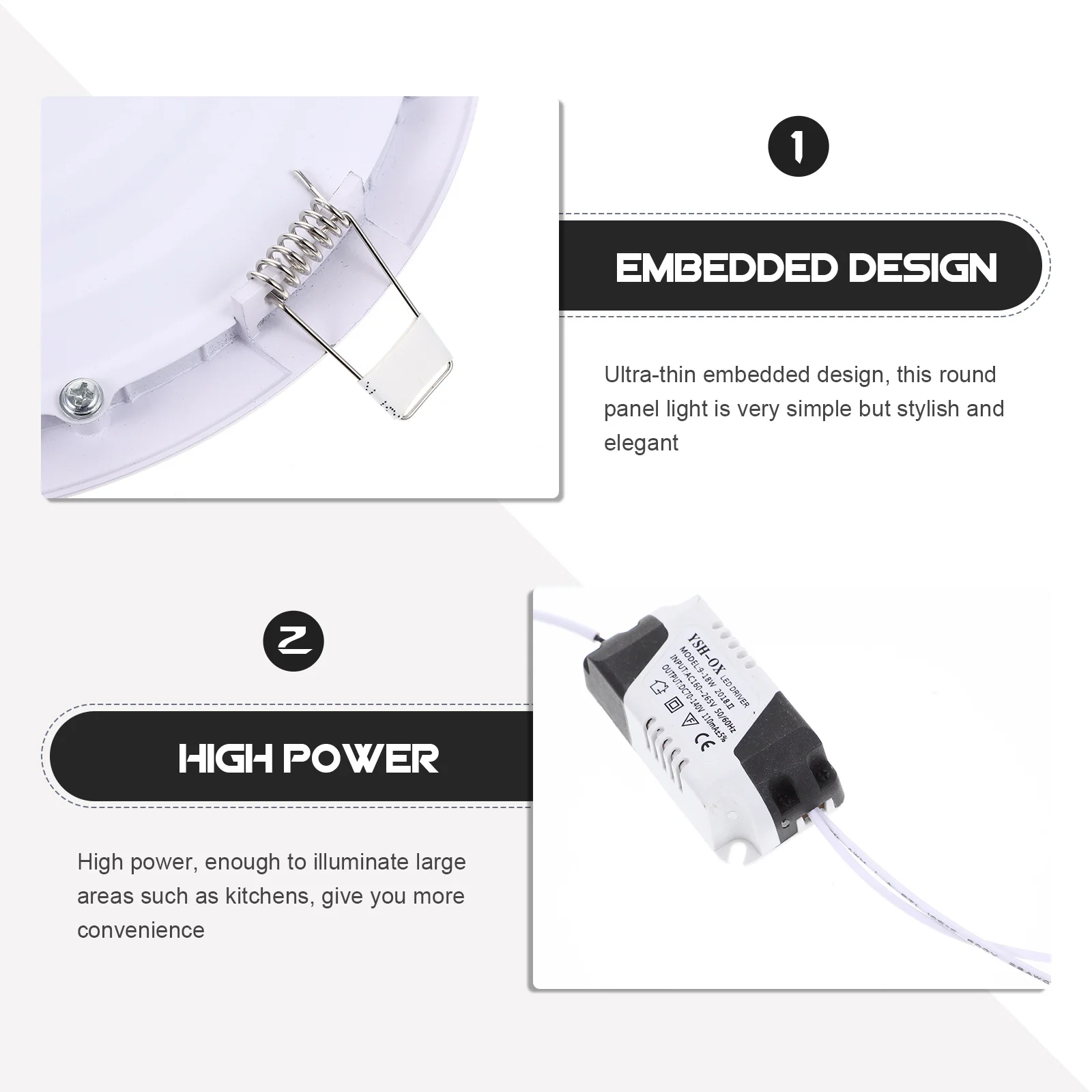 Round Ultra-Thin Embedded LED Ceiling Downlight Dimmable Shower Light for Home Use Practical Stylish Elegant
Round Ultra-Thin Embedded LED Ceiling Downlight Dimmable Shower Light for Home Use Practical Stylish Elegant