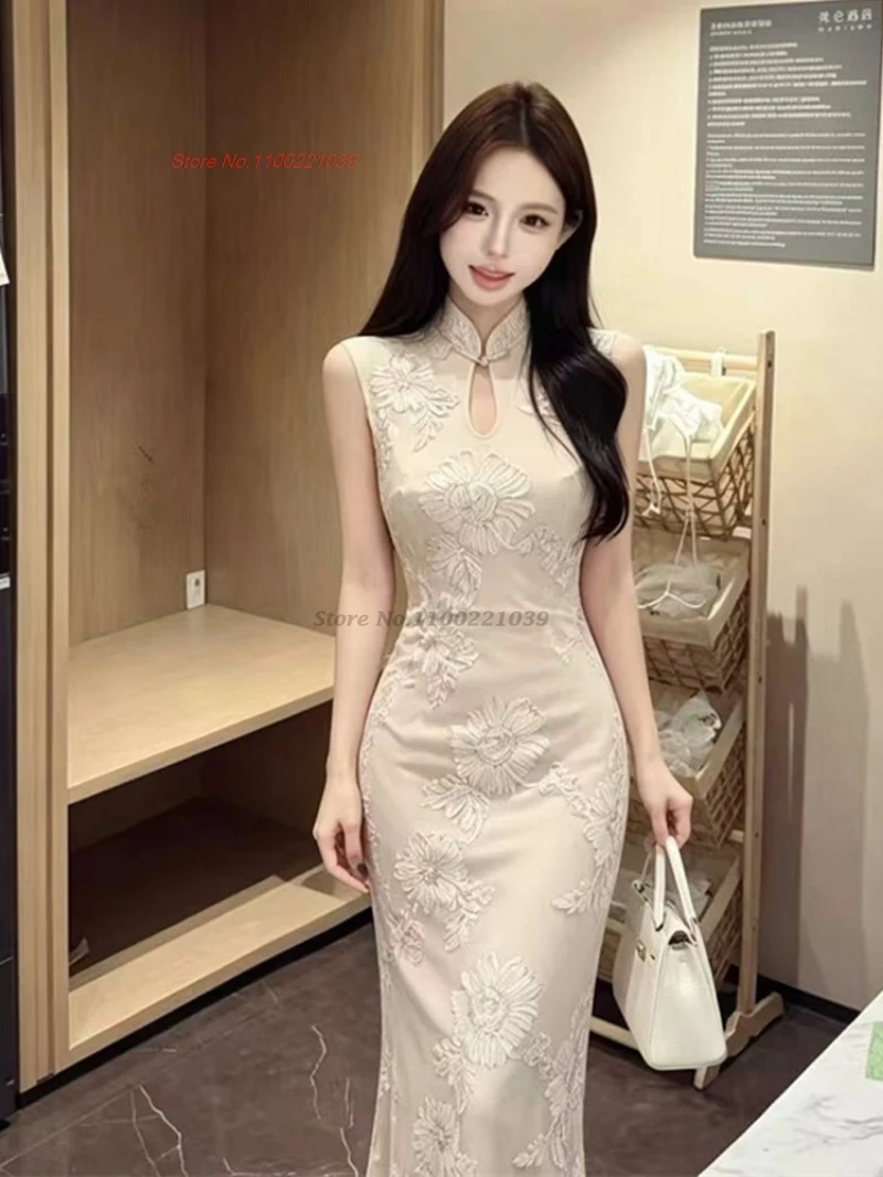 2026 chinese sexy cheongsam sleeveless qipao retro flower print vintage evening dress traditional banquet nightclub dress qipao
2026 chinese sexy cheongsam sleeveless qipao retro flower print vintage evening dress traditional banquet nightclub dress qipao