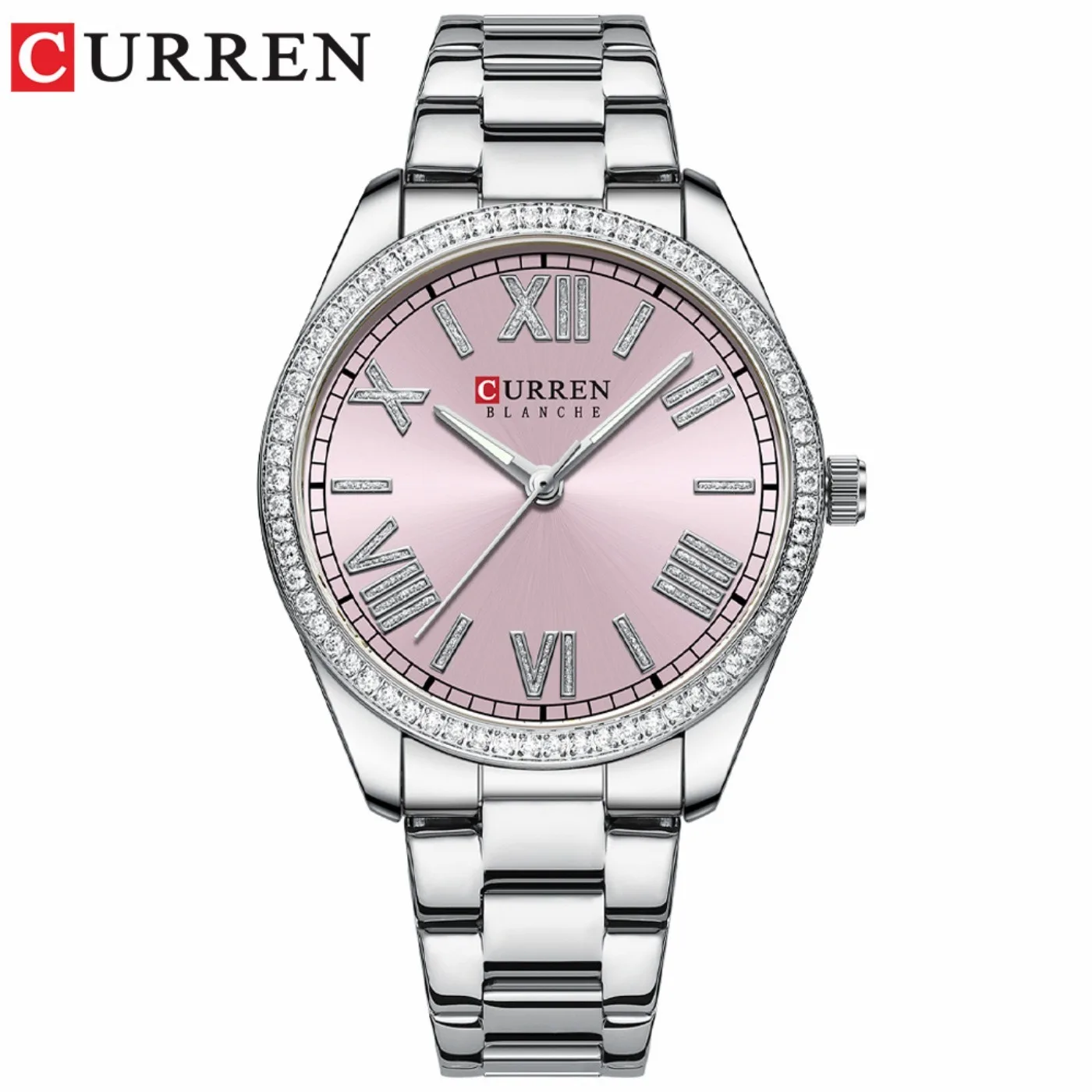 CURREN NEW Luxury Quartz Women's Bracelet Wristwatches with Rhinestone Dial Elegant Luminous Hands Stainless Steel Watches
CURREN NEW Luxury Quartz Women's Bracelet Wristwatches with Rhinestone Dial Elegant Luminous Hands Stainless Steel Watches