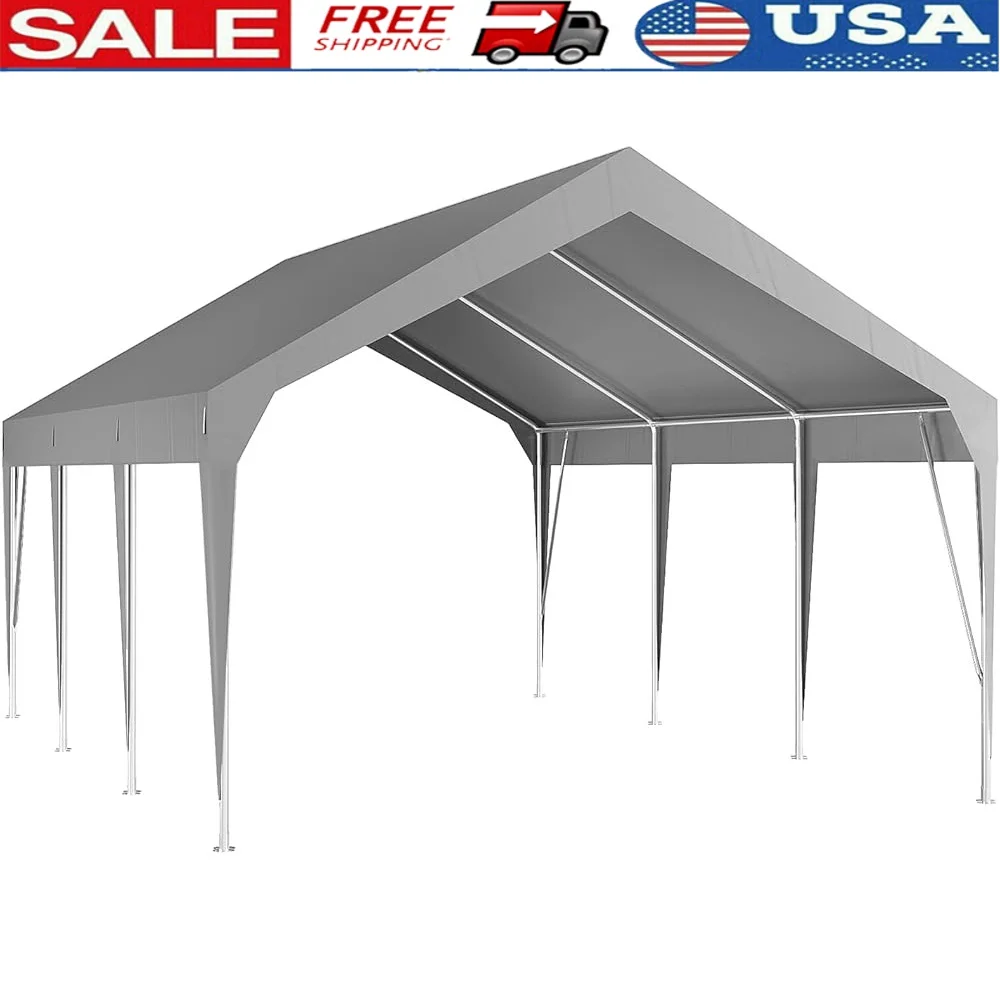 Heavy Duty Carport Canopy Portable Garage Waterproof UV Resistant Multi-Purpose All-Season Shelter Outdoor Storage 30-Minute
Heavy Duty Carport Canopy Portable Garage Waterproof UV Resistant Multi-Purpose All-Season Shelter Outdoor Storage 30-Minute