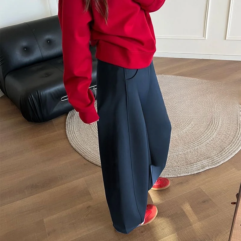 Wide Leg Pants Irregular Womens Spring Micro-Flared Minimalist Preppy Style Office Waistband Tummy-Control Chiffon Patterned Ins
Wide Leg Pants Irregular Womens Spring Micro-Flared Minimalist Preppy Style Office Waistband Tummy-Control Chiffon Patterned Ins