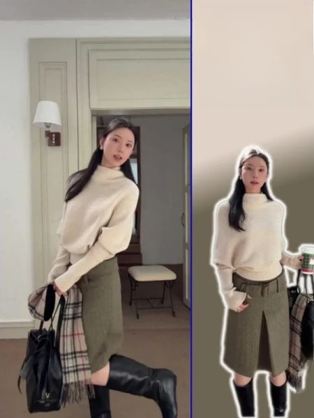 Весенне-осенняя твидовая юбка больших размеров с высокой талией, модная повседневная юбка А-силуэта для женщин, бренд Parkyeon
Весенне-осенняя твидовая юбка больших размеров с высокой талией, модная повседневная юбка А-силуэта для женщин, бренд Parkyeon