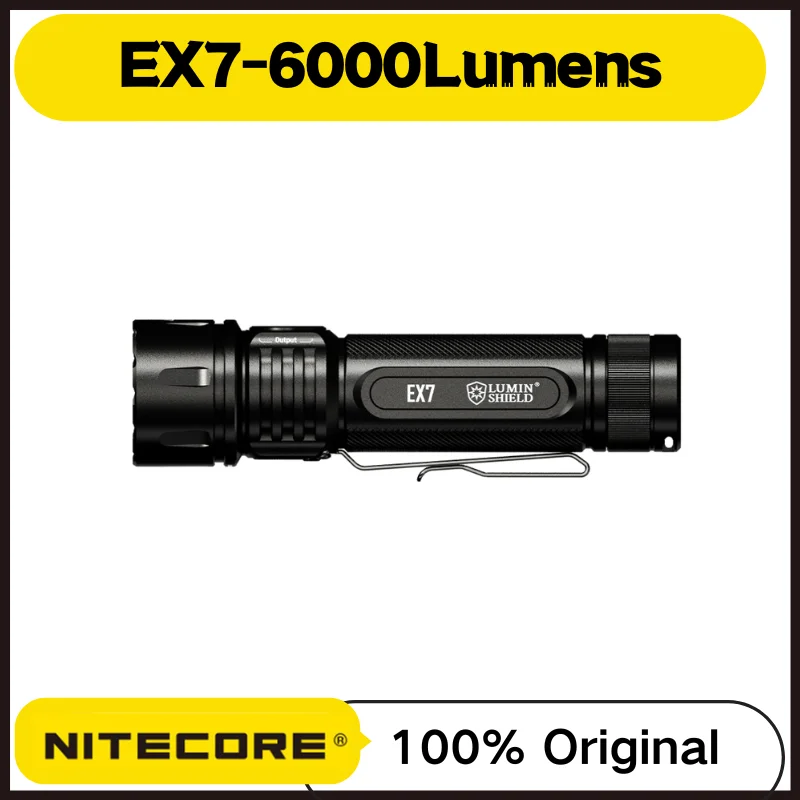 NITECORE EX7, 6000 люмен, максимальный бросок 500 метров, переменный луч, USB-C, перезаряжаемый высокопроизводительный фонарик
NITECORE EX7, 6000 люмен, максимальный бросок 500 метров, переменный луч, USB-C, перезаряжаемый высокопроизводительный фонарик