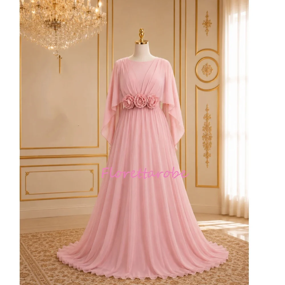 Shawl Sleeves Mother of The Groom Dresses For Wedding Chiffon Custom Formal Evening Gowns Flowers Wedding Guest Dress Plus Size
Shawl Sleeves Mother of The Groom Dresses For Wedding Chiffon Custom Formal Evening Gowns Flowers Wedding Guest Dress Plus Size