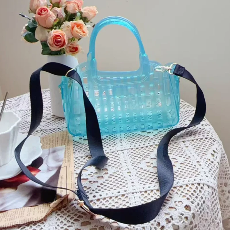 Candy Color Pvc Jelly Woven Handbag,korean Ins Cute Sweet Women Openwork Jelly Shoulder Bag,portable Transparent Storage Basket
Candy Color Pvc Jelly Woven Handbag,korean Ins Cute Sweet Women Openwork Jelly Shoulder Bag,portable Transparent Storage Basket