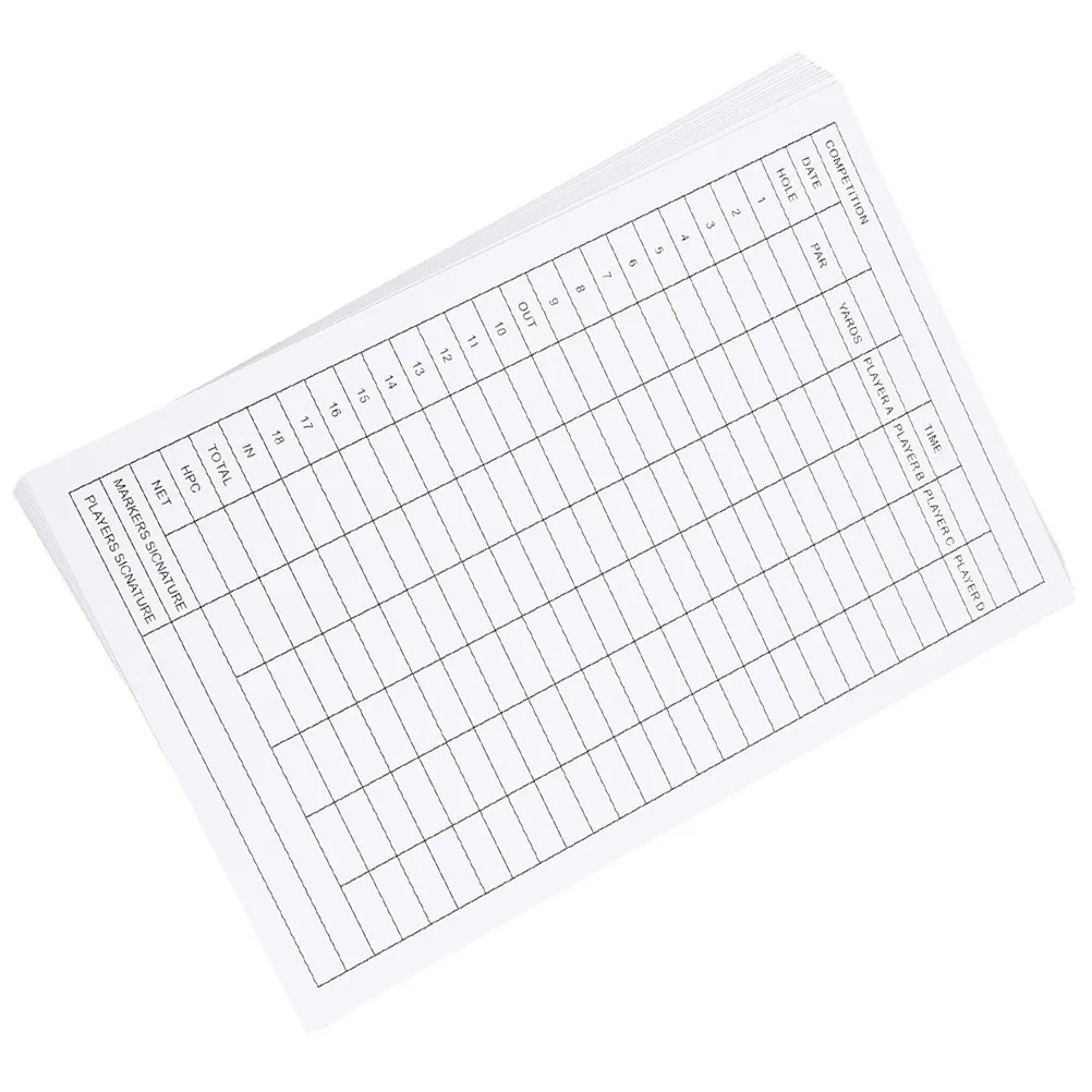 20Pcs Double-Sided Golf Scorecards Coated Paper Score Sheets Smooth Writing Experience Ideal Gift for Golf Lovers Record Tool
20Pcs Double-Sided Golf Scorecards Coated Paper Score Sheets Smooth Writing Experience Ideal Gift for Golf Lovers Record Tool
