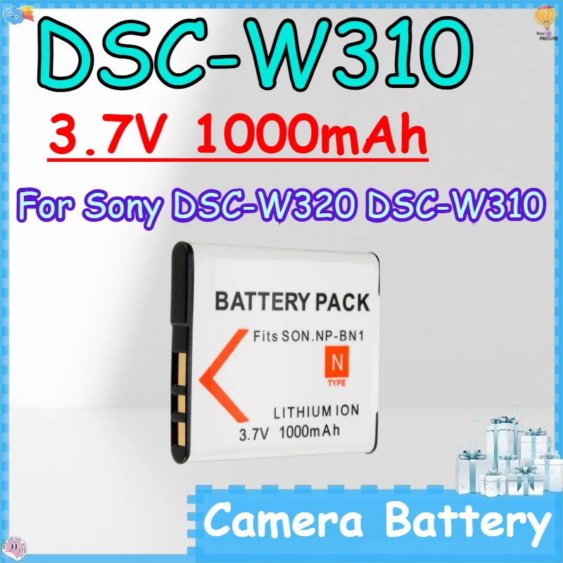 DSC-W310 3.7V 1000mAh Camera Battery for Sony DSC-W320 DSC-W310 Lithium-ion Rechargeable Battery for Digital Camera
DSC-W310 3.7V 1000mAh Camera Battery for Sony DSC-W320 DSC-W310 Lithium-ion Rechargeable Battery for Digital Camera