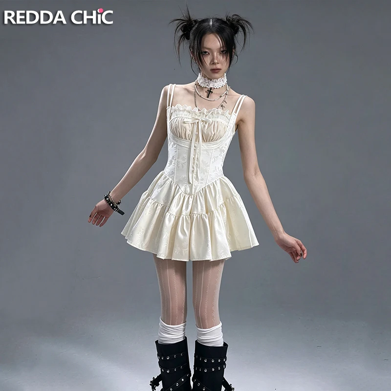 REDDACHiC Coquette Women Rompers with Shorts Romantic Stain Flower Square Neck Bandage Bandeau Mini Cami Dress Summer Clothes
REDDACHiC Coquette Women Rompers with Shorts Romantic Stain Flower Square Neck Bandage Bandeau Mini Cami Dress Summer Clothes