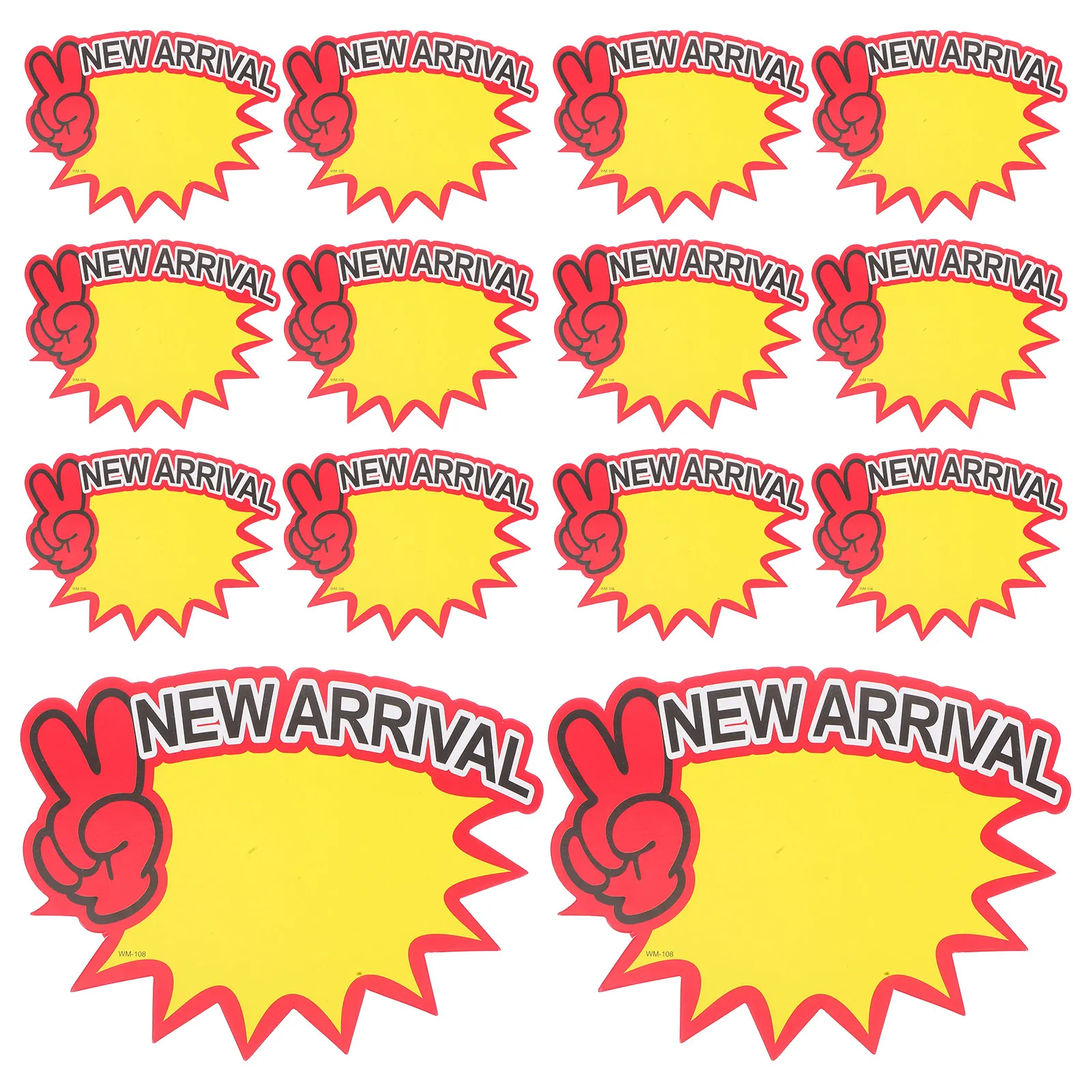 80Pcs Eye Catching Finger Point Explosion Sale Tags Supermarket Display Cards Blank Write on Paper for Retail Store
80Pcs Eye Catching Finger Point Explosion Sale Tags Supermarket Display Cards Blank Write on Paper for Retail Store