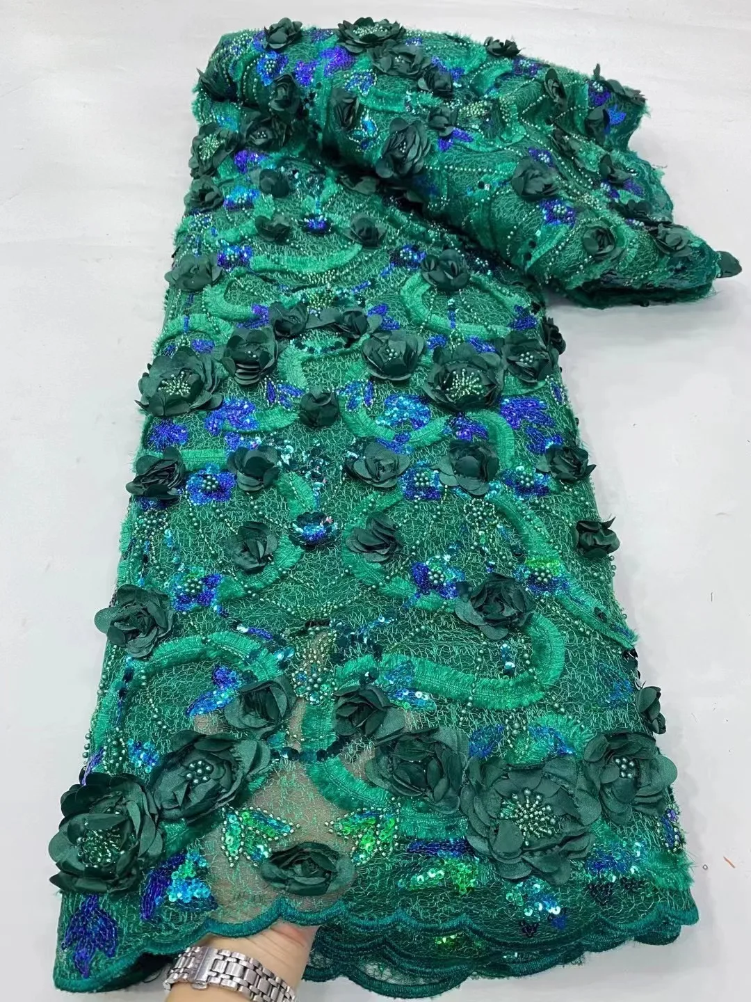 High Quality African Nigerian 3D Applique Lace Flower Fabric For Wedding With Sequins Groom Embroidery French Tulle Lace Fabrics
High Quality African Nigerian 3D Applique Lace Flower Fabric For Wedding With Sequins Groom Embroidery French Tulle Lace Fabrics