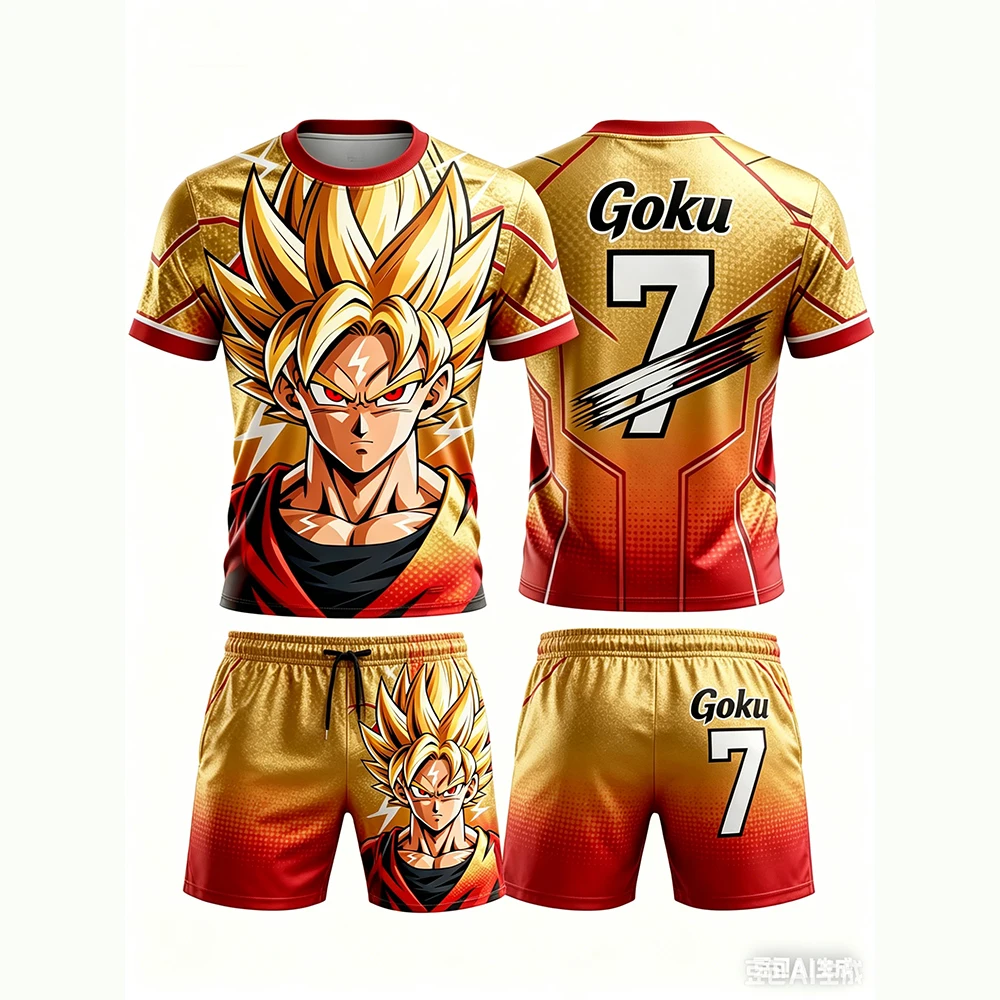 Summer Dragon Ball Retro Fitness T-shirt Shorts Men's Oversized 3D Printed Short-sleeved Family Unisex Children's Sports Set
Summer Dragon Ball Retro Fitness T-shirt Shorts Men's Oversized 3D Printed Short-sleeved Family Unisex Children's Sports Set
