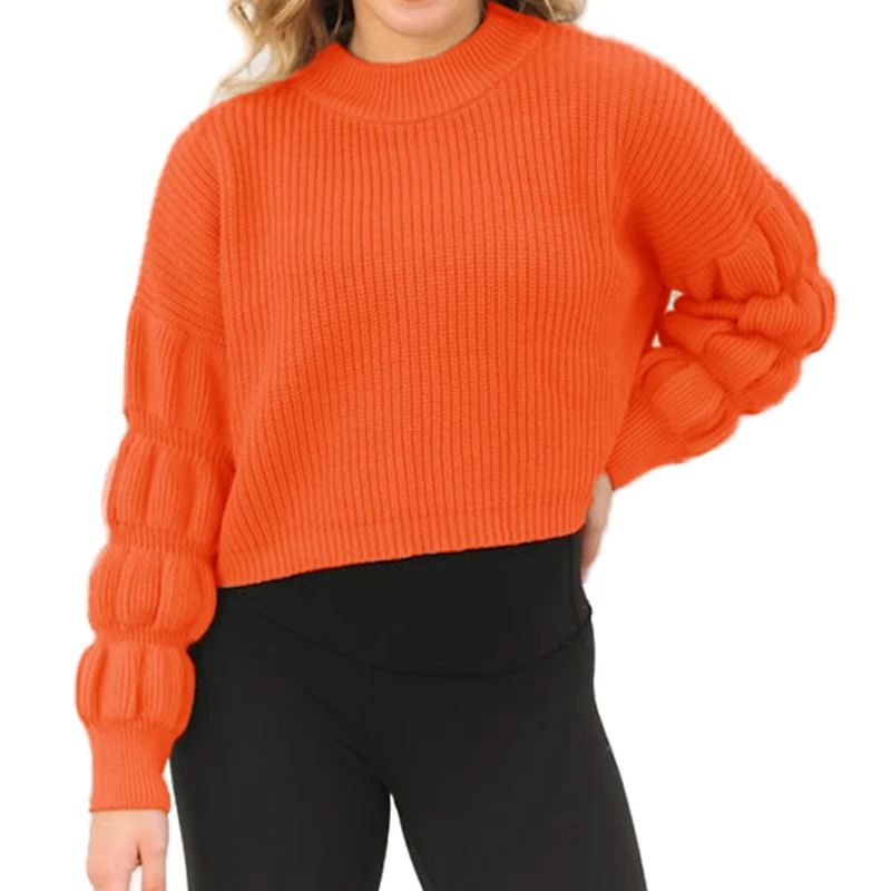 Fashion Elegant Solid Color Sweater Short Pleated Commuter Style Women's Blouse in Autumn and Winter 2025
Fashion Elegant Solid Color Sweater Short Pleated Commuter Style Women's Blouse in Autumn and Winter 2025