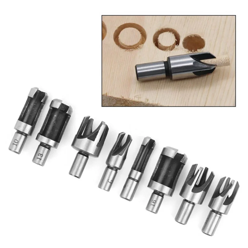 8Pcs Wood Plug Cutter Tapered Claw Drill Bit Carpentry 6mm 10mm 13mm 16mm Cutting Tool
8Pcs Wood Plug Cutter Tapered Claw Drill Bit Carpentry 6mm 10mm 13mm 16mm Cutting Tool