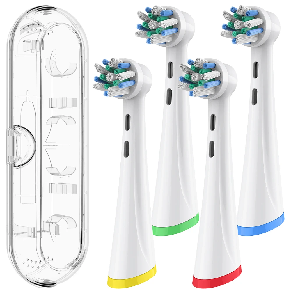4x Professioanl Replacement Brush Heads and Toothbrush Travel Case Protective Box Compatible with Oral B iO Electric Toothbrush
4x Professioanl Replacement Brush Heads and Toothbrush Travel Case Protective Box Compatible with Oral B iO Electric Toothbrush