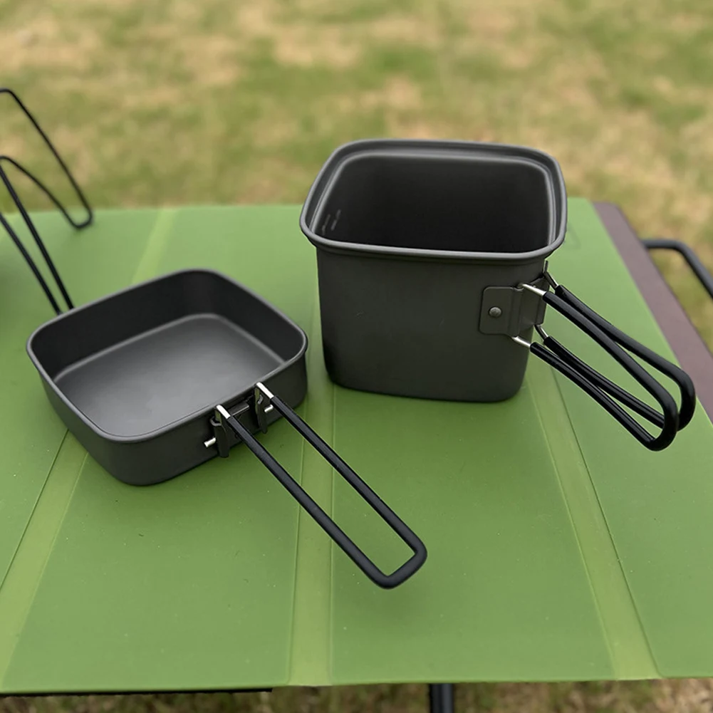 2 In 1 Outdoor Camping Square Pot with Storage Bag Folding Frying Pan Cooking Pot Lightweight Pot Set for Fishing Hiking Riding
2 In 1 Outdoor Camping Square Pot with Storage Bag Folding Frying Pan Cooking Pot Lightweight Pot Set for Fishing Hiking Riding