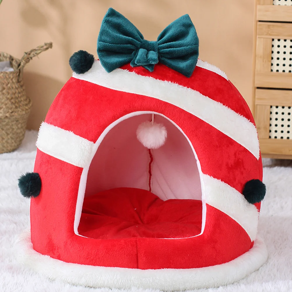 Christmas Pet Nest Warm Cartoon Bed Breathable Small Dog Decorative for Dogs Cat Kennel
Christmas Pet Nest Warm Cartoon Bed Breathable Small Dog Decorative for Dogs Cat Kennel
